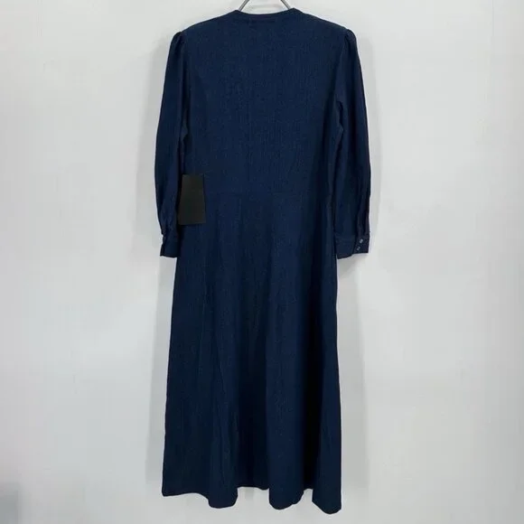 Tuckernuck Blue Denim Royal Maxi Shirt Dress size M Medium NWT - Picture 10 of 10
